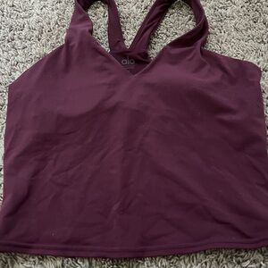 Alo Burgundy Tank Top